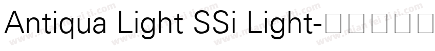 Antiqua Light SSi Light字体转换